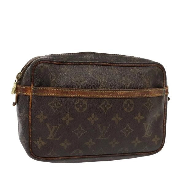 LOUIS VUITTON Monogram Compiegne 23 Clutch Bag M51847 LV Auth 92575 - Picture 1 of 16